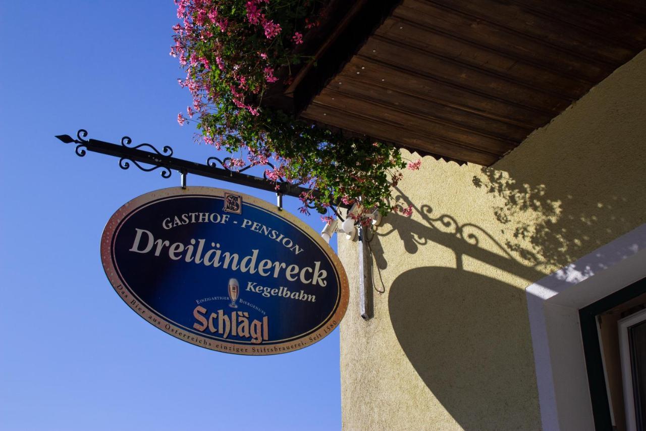 Gasthof Dreilaendereck Schwarzenberg am Bohmerwald Bagian luar foto